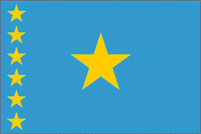 Repulique Democratique Du Congo Flag